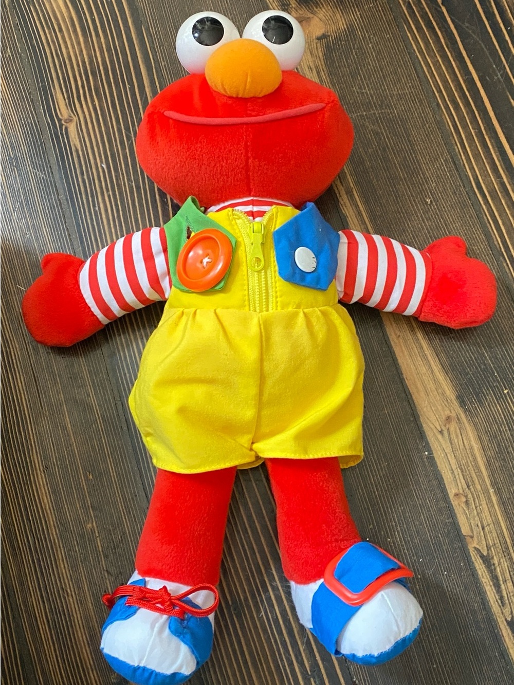Vintage 1993 PLAYSKOOL Dress Me Up Pal Elmo Plush Figure Toy Stuffed Toy 15"